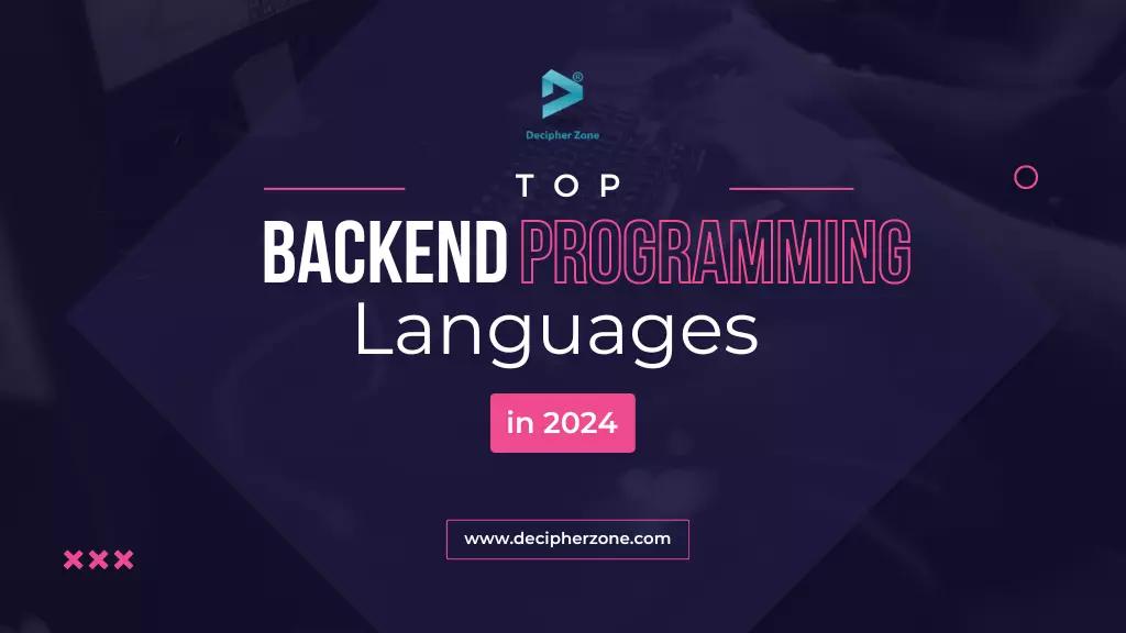 Top 5 Backend Programming Languages in 2024